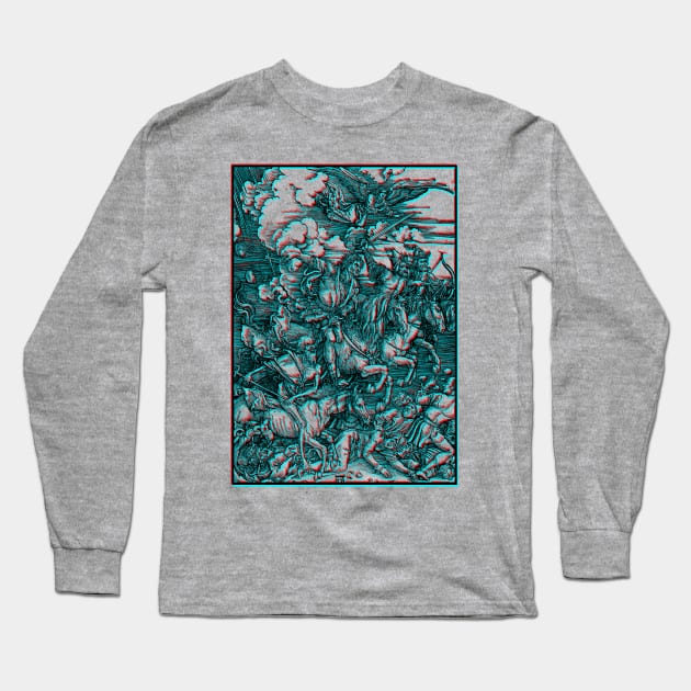 The four horsemen of the apocalypse - Durer Long Sleeve T-Shirt by Blacklinesw9